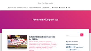 Premium PlumperPass - PlumperPass - Free Porn Passwords