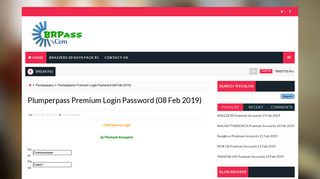 Brpass.com - Free Premium Accounts: Plumperpass Premium Login ...