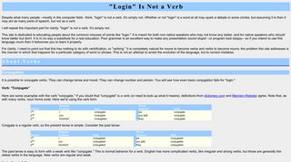 Login - Not Verbs
