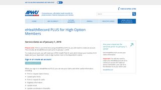 Online Access to Health Claims for High Option Members