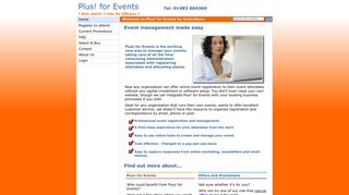 Plus! for Events: The SMART way to put information in the hands of ...