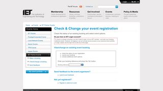 IET Partner Event Registration - The IET