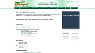 The Plus500 Affiliate Program - Finance Affiliate Programs