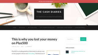 This is why you lost your money on Plus500 | The Cash Diaries