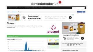 PlusNet current problems, issues and service status | Downdetector