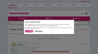 Member Centre Login failed Webmail is down as ... - Plusnet Community