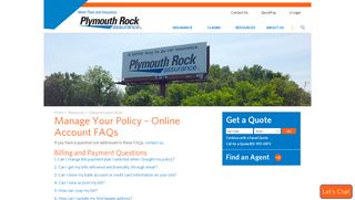Manage Your Policy – Online Account FAQs - Plymouth Rock Assurance