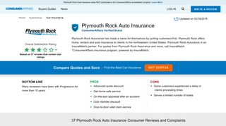 Top 37 Reviews and Complaints about Plymouth Rock Auto Insurance