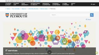 IT services - University of Plymouth