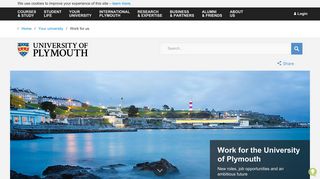 Work for the University of Plymouth - University of Plymouth