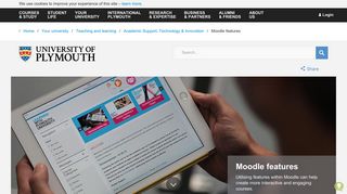 Moodle features - University of Plymouth