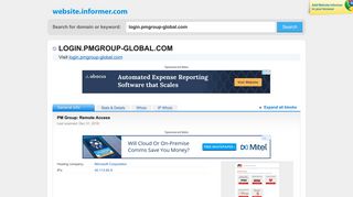 login.pmgroup-global.com at WI. PM Group: Remote Access