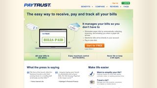 Pay bills with Paytrust®– the all–in–one online bill pay service