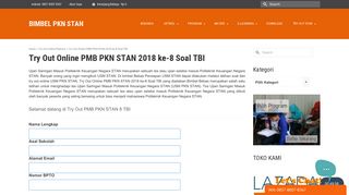 00:49:40 Try Out Online PMB PKN STAN 2018 ke-8 Soal TBI