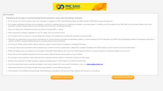 Internet Banking Do's and Don'ts - PMC BANK