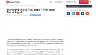Marketing Mix Of PMC Bank - Marketing91