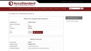 PMCC D-93 - Nominal Flash Point (60 ºC) - AccuStandard