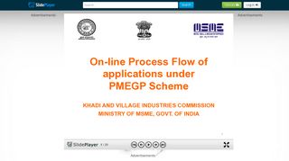 On-line Process Flow of applications under PMEGP Scheme KHADI ...