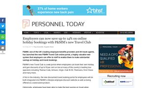 Employees can now save up to 14% on online holiday bookings with ...
