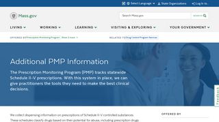 Prescription Monitoring Program (PMP) | Mass.gov