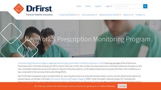 New York's Prescription Monitoring Program | DrFirst