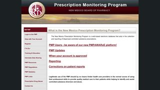 The New Mexico Prescription Monitoring Program