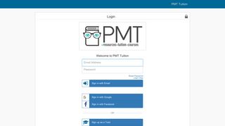 PMT Tuition Login - TutorCruncher