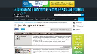 ProjectManagement.com - Messages on How good is PMTI really ...
