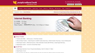 Internet Banking - Punjab National Bank (International) Limited