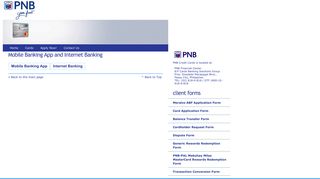 PNB Credit Cards Mobile App and Internet Banking