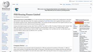 PNB Housing Finance Limited - Wikipedia