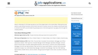 PNC Application, Jobs & Careers Online - Job-Applications.com