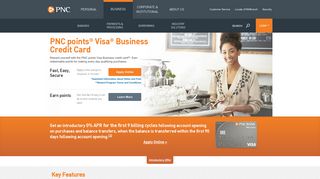 PNC points Visa Business Credit Card | PNC