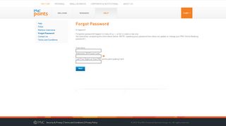 PNC points | Forgot Password