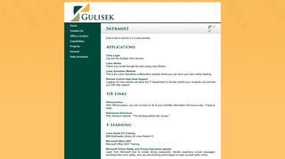 Gulisek Construction LLC - Intranet