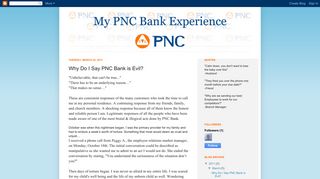 My PNC Bank Experience: Why Do I Say PNC Bank is Evil?