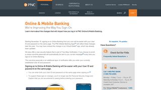Online & Mobile Banking Sign On Changes | PNC