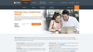 Manage Credit Card in Online Banking | PNC