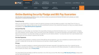 Online Banking Security Pledge and Bill Pay Guarantee | PNC