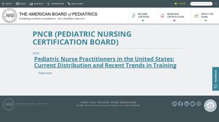 PNCB (Pediatric Nursing Certification Board) | The American Board of ...