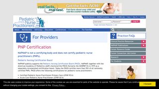 PNP Certification | National Association of Pediatric Nurse Practitioners