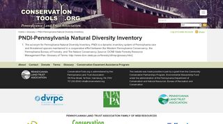 PNDI-Pennsylvania Natural Diversity Inventory : ConservationTools