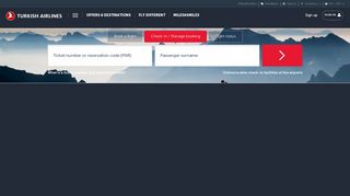 Online Check-in and Manage Booking | Turkish Airlines ®