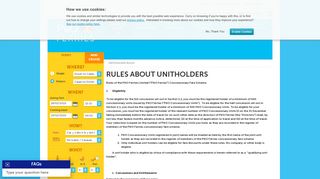 unitholder rules - P&O Ferries