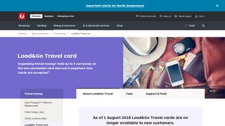 Load&Go Travel card - Australia Post