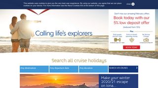 P&O Cruises: 2019 & 2020 Cruise Holidays