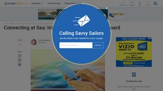Connecting at Sea: Internet and Phone Use Onboard - Cruise Critic