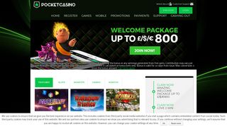 Pocket Casino EU - Mobile and Desktop Casino Games - Play Now