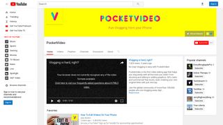 PocketVideo - YouTube