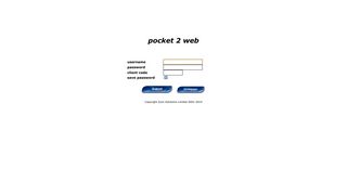 Pocket 2 Web - Login